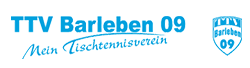 Schriftzug und Logo des Tischtennisclubs TTV Barleben 09