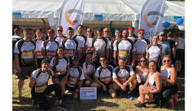 Cybertrading team at the company relay race 2019 Magdeburg