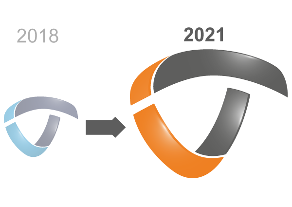 New logo 2021 in comparison