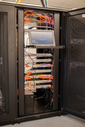 Server cabinet with its components