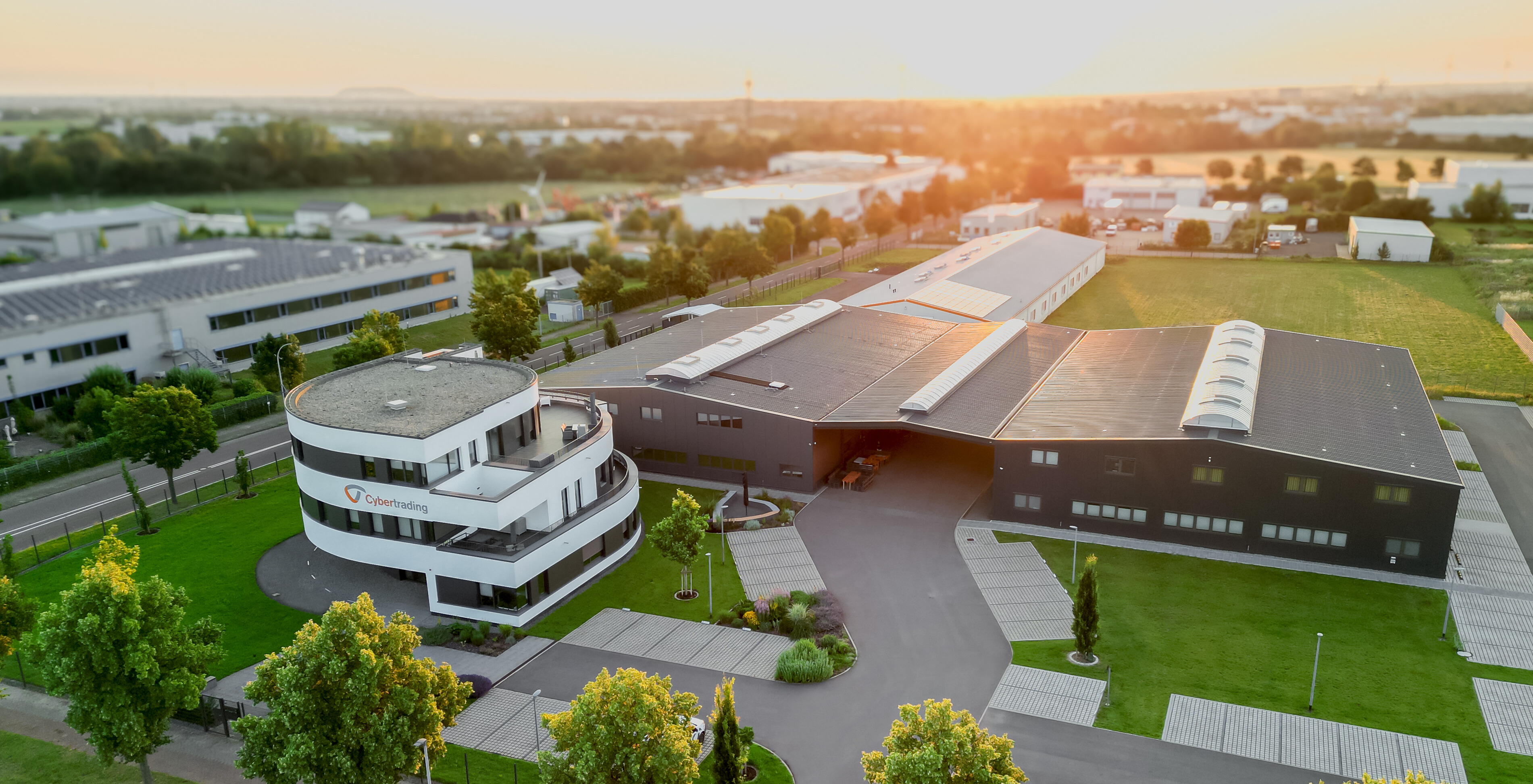 Firmengebäude Cybertrading von oben