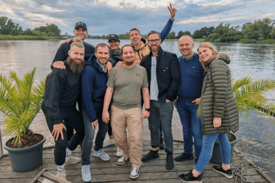 Slideshow featuring team photos